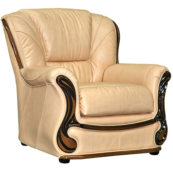 Кресло «Изабель 2» (12) - спецпредложение, Материал: натуральная кожа, Группа ткани: 120 группа