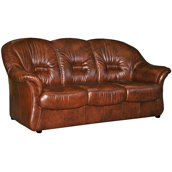 3-х местный диван «Омега» (3м) - спецпредложение, Материал: натуральная кожа, Группа ткани: 120 группа, Механизм трансформации: с механизмом