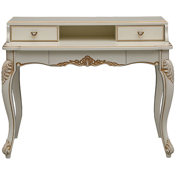 Стол «Альба 22Т» П524.22, Цвет: Слоновая кость с золочением