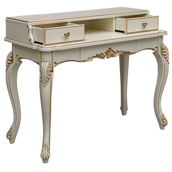 Стол «Альба 22Т» П524.22, Цвет: Слоновая кость с золочением