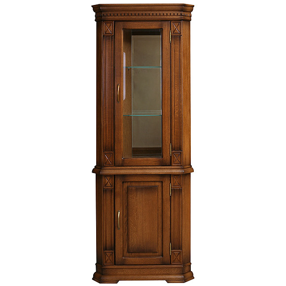 Шкаф комбинированный «Верди Люкс 1/1уз» П487.23з, Цвет: Дуб рустикаль с патинированием