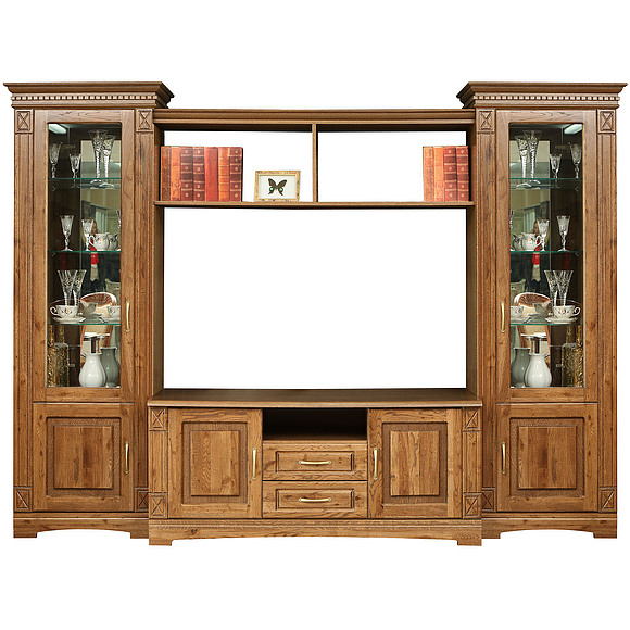 Набор корпусной мебели «Верди Т1» П398.Н1, Цвет: Дуб рустикаль с патинированием