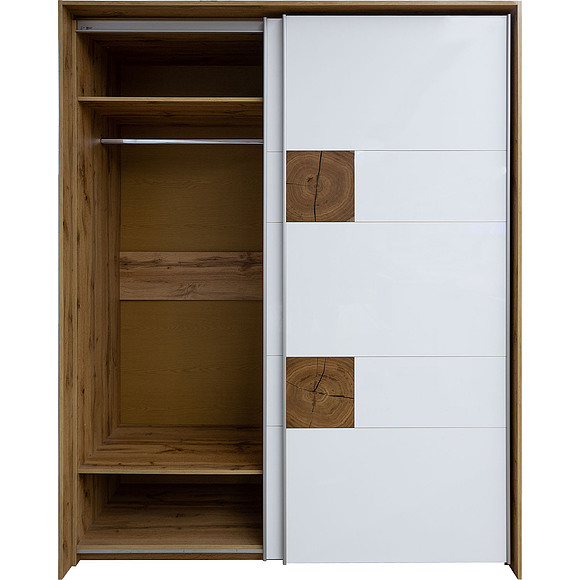 Шкаф-купе «Гелиос» П554.01, Цвет: Дуб Вотан + белый