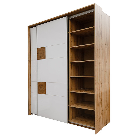 Шкаф-купе «Гелиос» П554.01, Цвет: Дуб Вотан + белый