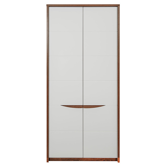 Шкаф для одежды «Монако» П542.01, Цвет: Дуб Саттер+Белый глянец