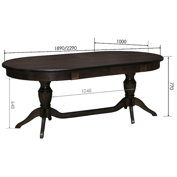Стол «Верди 3РД» П106.08-01, Цвет: Венге