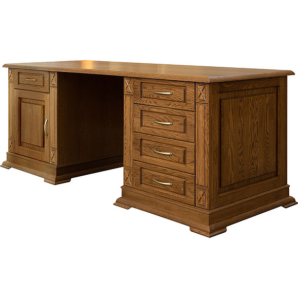 Стол письменный  «Верди Люкс 7» П432.12, Цвет: Дуб рустикаль