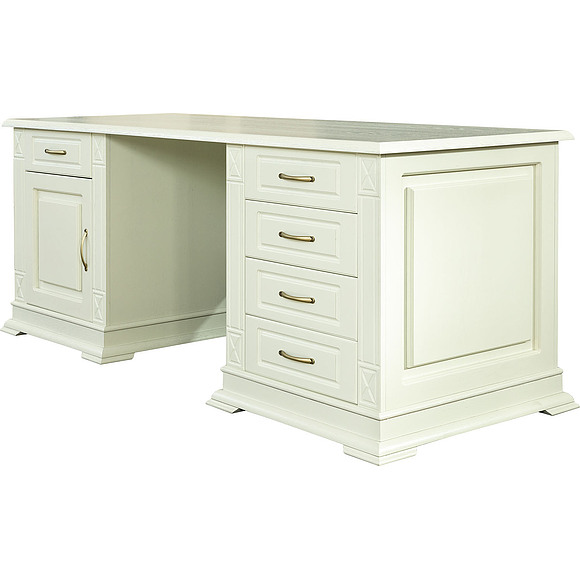 Стол письменный  «Верди Люкс 7» П432.12, Цвет: Слоновая кость