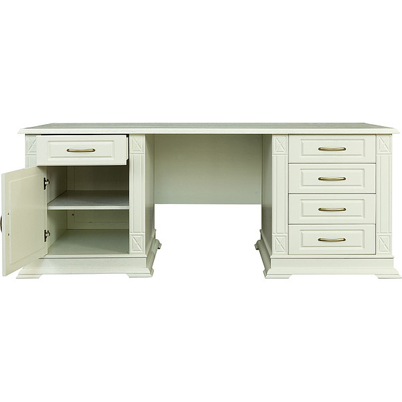 Стол письменный  «Верди Люкс 7» П432.12, Цвет: Слоновая кость