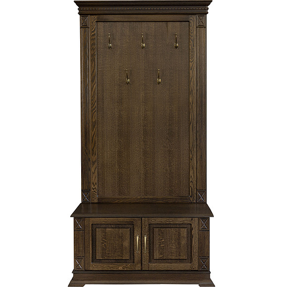 Тумба с вешалкой «Верди Люкс» П433.05, Цвет: Венге