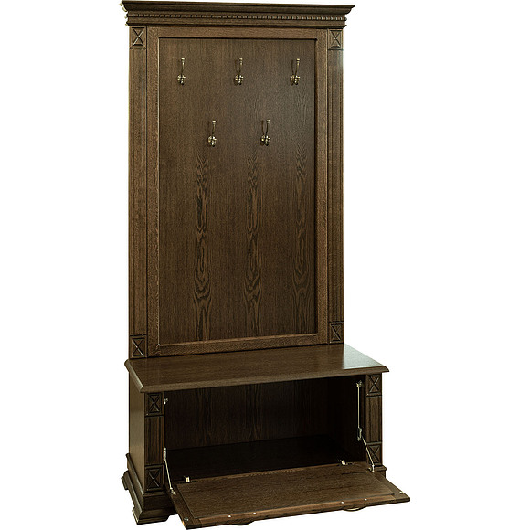 Тумба с вешалкой «Верди Люкс» П433.06, Цвет: Венге