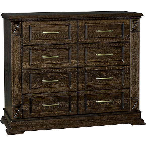 Комод «Верди Люкс» П434.02, Цвет: Табак