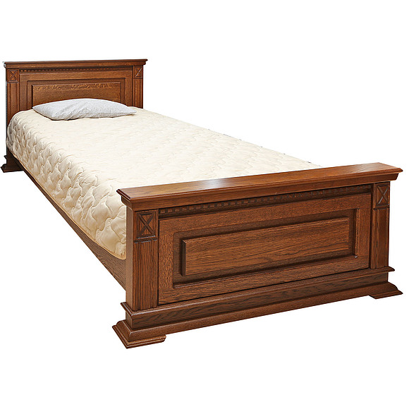 Кровать одинарная «Верди Люкс» с высоким изножьем, Цвет: Черешня, Механизм трансформации: без механизма, Спальное место: 2000x800 мм, Размер: 2187x974x851 мм