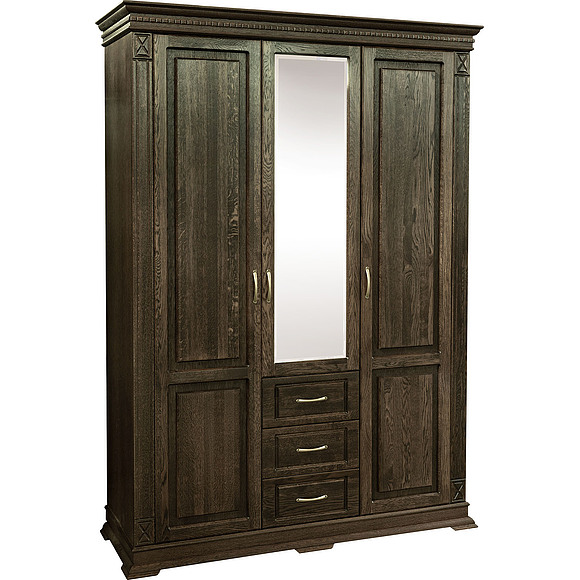 Шкаф «Верди Люкс» П434.10, Цвет: Табак