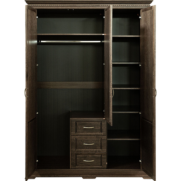 Шкаф «Верди Люкс» П434.10, Цвет: Табак