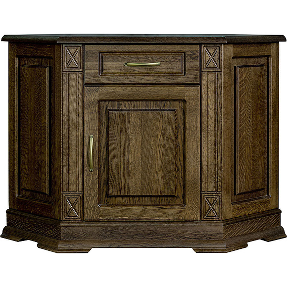 Тумба «Верди Люкс 1у» П487.01, Цвет: Табак (Tymba_Verdi_Luks_1y_P487-01_tabak-.jpg) Тумба «Верди Люкс 1у» П487.01, Цвет: Табак