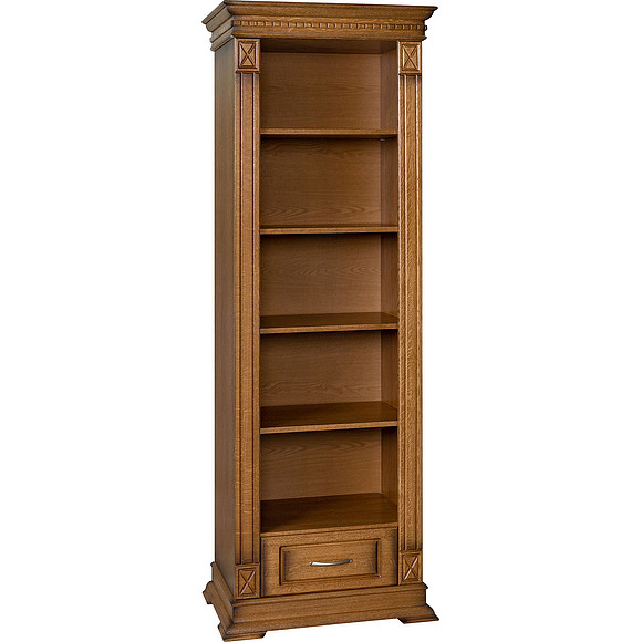 Шкаф «Верди Люкс 1» П487.17, Цвет: Дуб рустикаль с патинированием