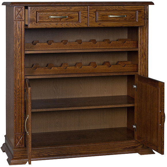 Тумба «Верди Люкс 2/1» П487.42, Цвет: Черешня