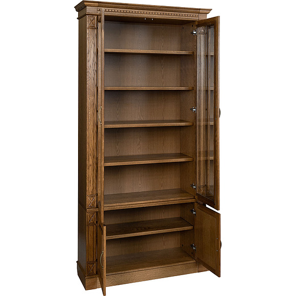 Набор мебели для библиотеки «Верди Люкс 3» П523.Н3, Цвет: Дуб рустикаль