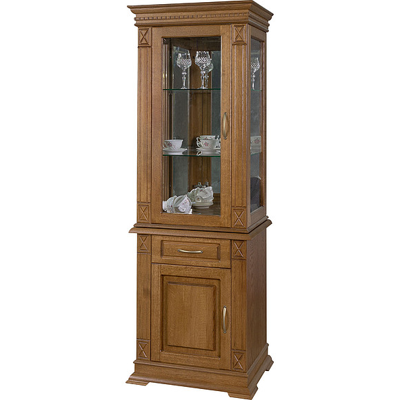 Шкаф комбинированный «Верди Люкс 1з» П487.34-01з, Цвет: Дуб рустикаль