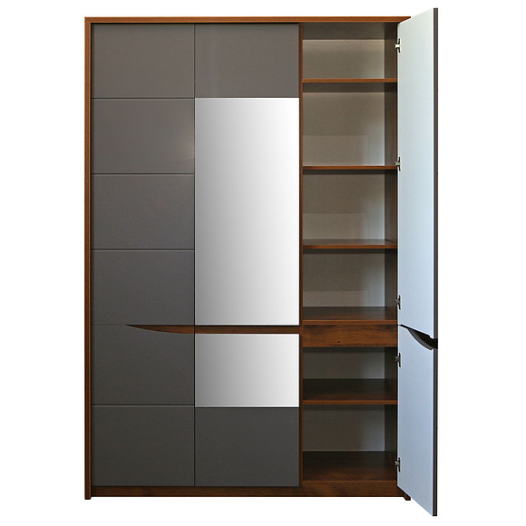 Шкаф для одежды «Монако» П528.07, Цвет: Дуб Саттер+Серый Мокко