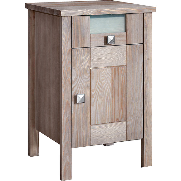 Тумба прикроватная «Доминика 2091Бр» БМ711, Цвет: брашированный серо-бежевый