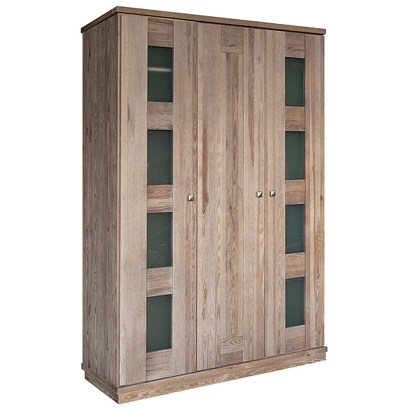 Шкаф для одежды 3д «Доминика 2121Бр» БМ711, Цвет: брашированный серо-бежевый