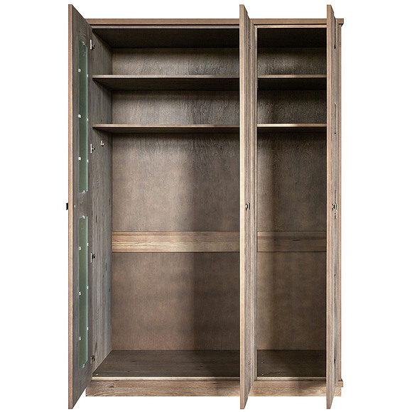 Шкаф для одежды 3д «Доминика 2121Бр» БМ711, Цвет: брашированный серо-бежевый