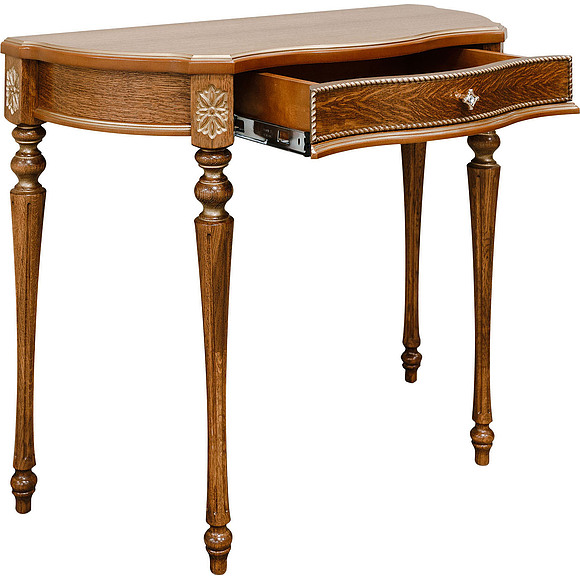 Стол-консоль П613.09, Цвет: Палисандр с золочением