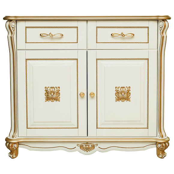 Тумба «Алези 2 Люкс» П350.18л, Цвет: Слоновая кость с золочением (tumba_alezi_2_lux_p350_18l_slon_kost_zoloto_2.jpg) Тумба «Алези 2 Люкс» П350.18л, Цвет: Слоновая кость с золочением