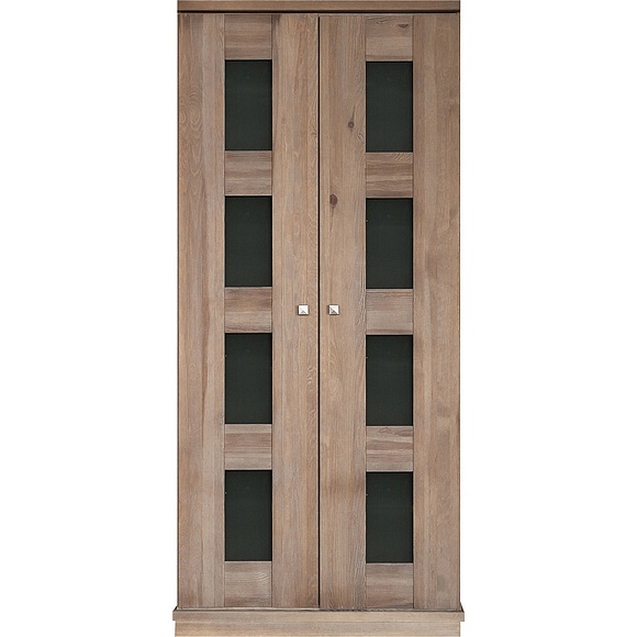 Шкаф для одежды 2д «Доминика 2122Бр» БМ711, Цвет: брашированный серо-бежевый