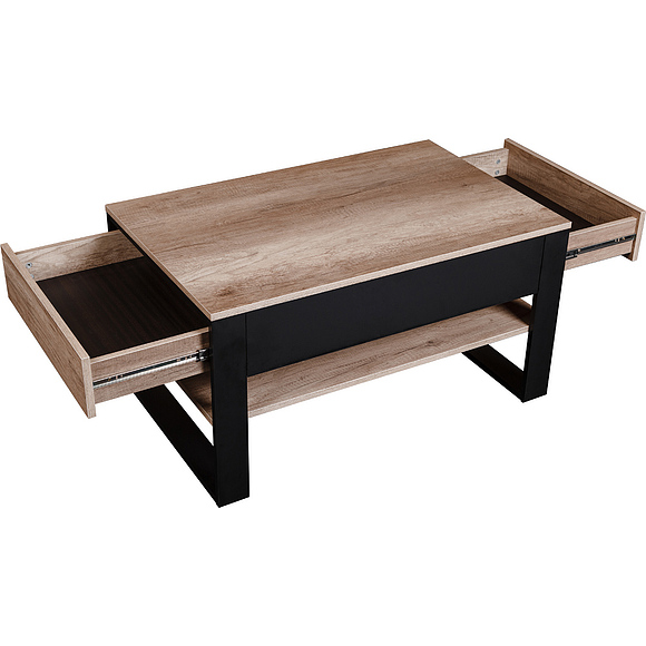 Стол журнальный «Каньон» П561.06, Цвет: Дуб Каньон+чёрный