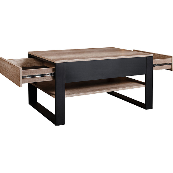 Стол журнальный «Каньон» П561.06, Цвет: Дуб Каньон+чёрный