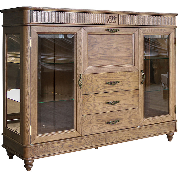 Тумба-бар «Юстина 2373» БМ690, Цвет: Орех