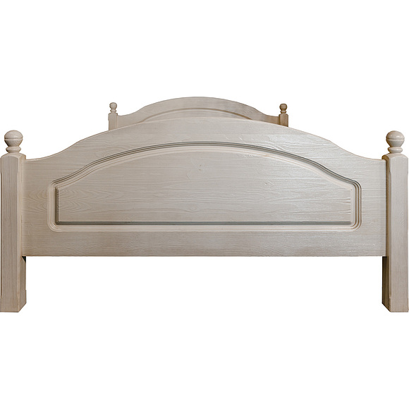 Кровать одинарная 1-09 «Лотос 8905» БМ701, Цвет: Брашированный крем, Спальное место: 2000x900 мм