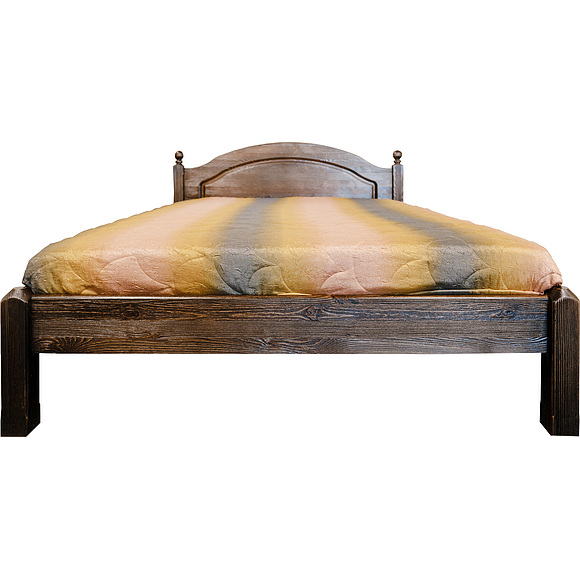 Кровать одинарная 1-09 «Лотос 8908БР» БМ701, Цвет: Брашированный мокко, Спальное место: 2000x900 мм