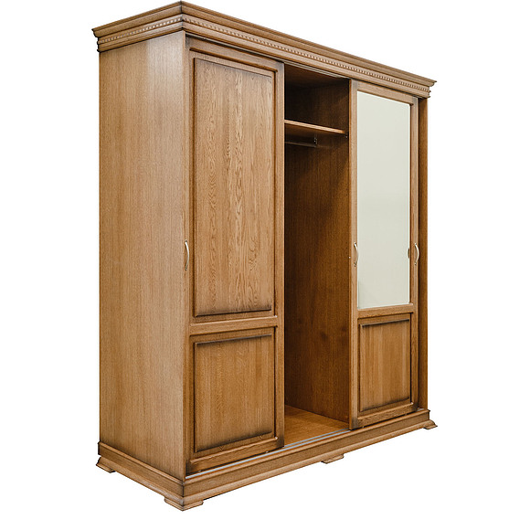 Шкаф-купе «Верди Люкс» П434.61, Цвет: Дуб рустикаль с патинированием