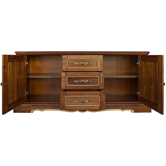 Тумба «Милана 3» П396.18, Цвет: Черешня с золочением