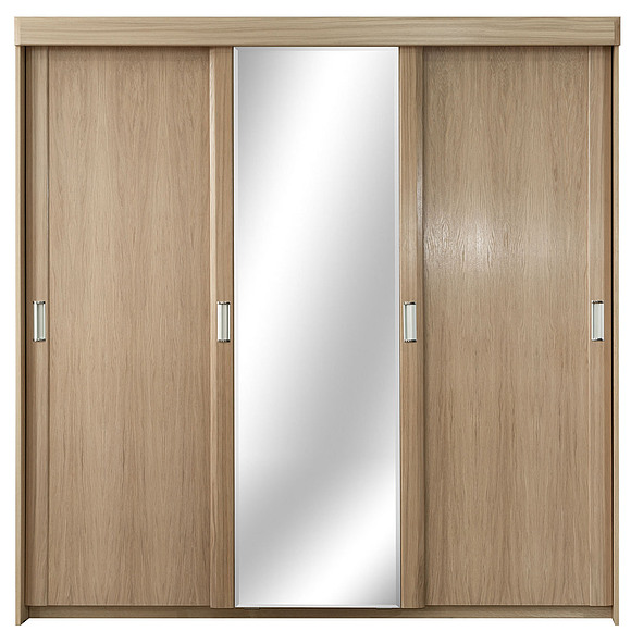 Шкаф-купе 3д «Лайма 1602-01» БМ661, Цвет: Дуб разбеленный