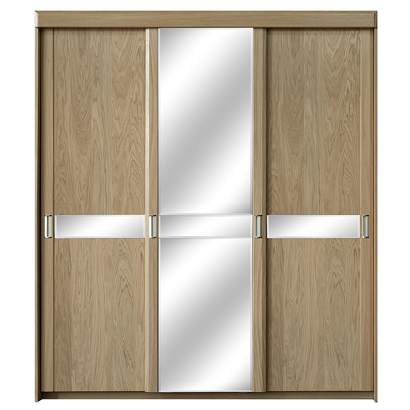 Шкаф-купе 3д «Лайма 1890-01» БМ661, Цвет: Дуб разбеленный