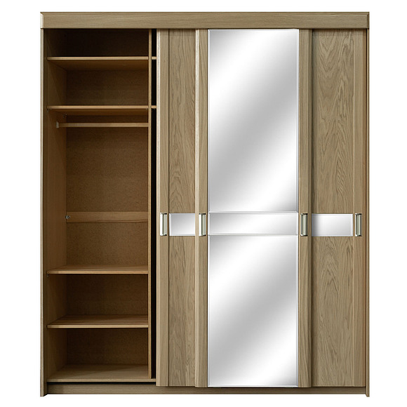 Шкаф-купе 3д «Лайма 1890-01» БМ661, Цвет: Дуб разбеленный