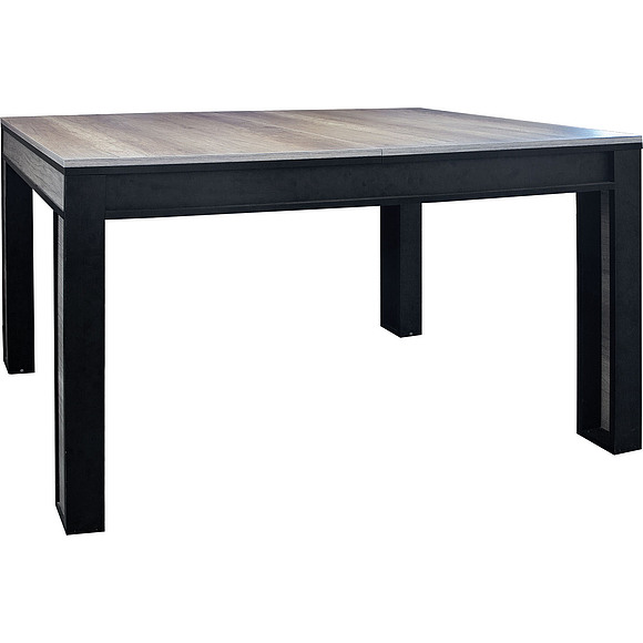 Стол обеденный раздвижной «Каньон» П561.28, Цвет: Дуб Каньон+чёрный