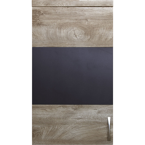 Шкаф навесной «Амаранти» П563.06-01, Цвет: Дуб тобакко синхро + Шагрень графит