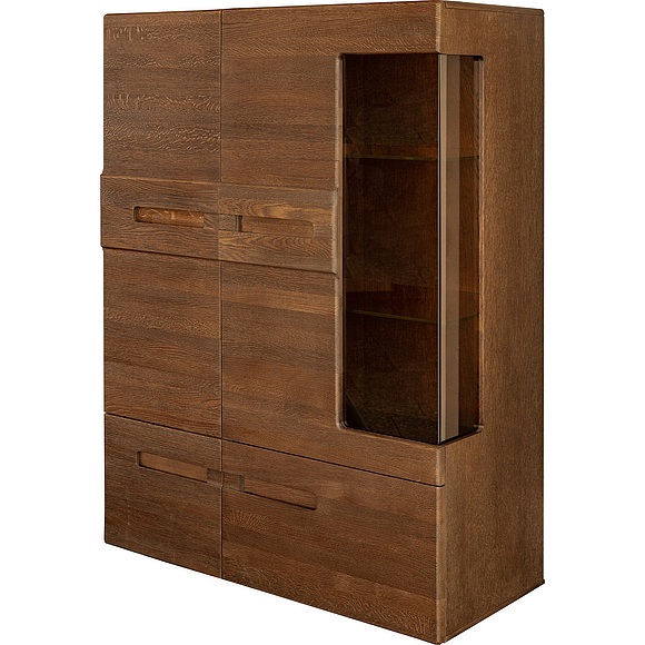 Шкаф-витрина 2д «Хедмарк 2244Бр» БМ760, Цвет: Венге