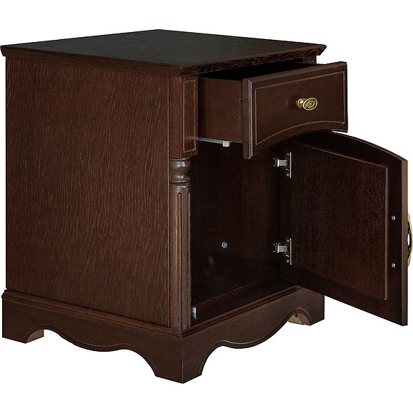 Тумба прикроватная «Паола 2162-01» БМ671, Цвет: Горячий шоколад