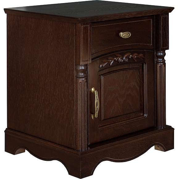 Тумба прикроватная «Паола 2162» БМ671, Цвет: Горячий шоколад