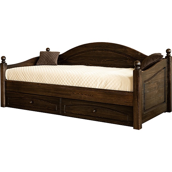 Кровать-диван «Лотос 2186» БМ701, Цвет: Брашированный мокко, Спальное место: 2000х900 мм