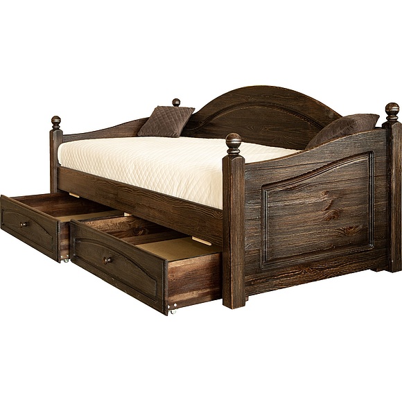 Кровать-диван «Лотос 2186» БМ701, Цвет: Брашированный мокко, Спальное место: 2000х900 мм