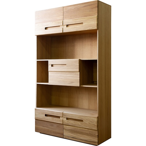 Шкаф книжный «Хедмарк 2356Бр» БМ762, Цвет: Дуб натуральный