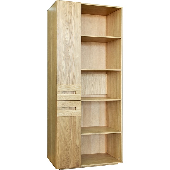 Шкаф книжный «Хедмарк 2355-01Бр» БМ762, Цвет: Дуб натуральный